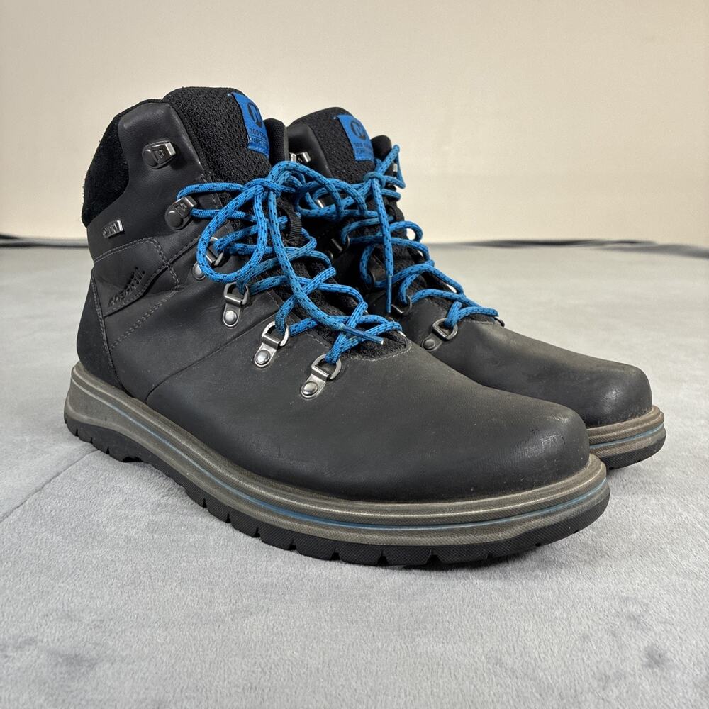 Merrell Boots Men SZ 12 BLK Bounder Mid Hiking Gorpcore Outdoor Leather Athletic - Picture 2 of 16
